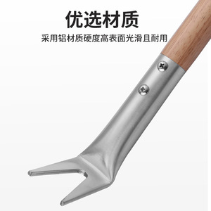 Pizza Hook Aluminum Wooden Handle Non Slip For Easy Oven Removal - Product Image 3