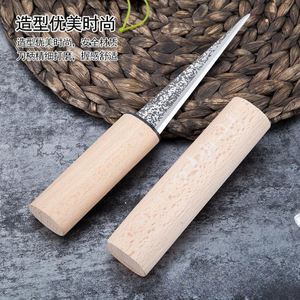 Cuchillo profesional para cortar hielo de acero inoxidable para camareros, herramienta de bar, con mango de madera - Product Image 1