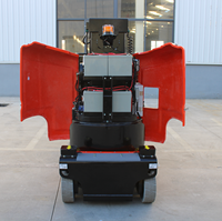 Plateforme de travail aérien électrique à mât télescopique de 11,2 m avec nacelle rotative 345° pour 2 personnes |   avec certification CE |   Batterie 24V 240Ah