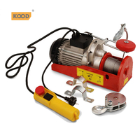 Nouveau Mini palan à câble métallique électrique monophasé 220V Constchain poulie treuil bloc Carton acier détail hôtels certifié CE IP66