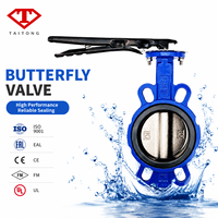 Vannes papillon sanitaires en acier inoxydable de 12 pouces