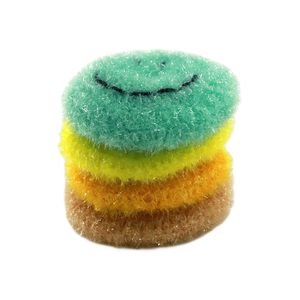 Bon nettoyage <span class=keywords><strong>éponge</strong></span> cuisine <span class=keywords><strong>main</strong></span> Crochet acrylique <span class=keywords><strong>rond</strong></span> beignet forme coloré cuisine plat épurateur torchons plumeaux - Product Image 6