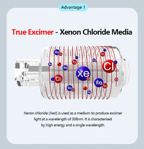 Mesin sumber cahaya Excimer 308nm baru, Media klorida Xenon berlaku untuk Vitiligo eksim <span class=keywords><strong>Psoriasis</strong></span> klorinasi medis penggunaan di rumah - Product Image 3