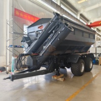 BEIYUAN Chariot de transport de céréales haute efficacité - Pompe de décharge à vis hélicoïdale hydraulique, boîte de vitesses, entraînement par tracteur, puissance élevée 150-200 CV, débit 15-25 m/min