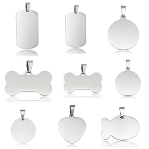 Qr <span class=keywords><strong>Code</strong></span> Nom Blanc Pendentif Collier Id logo En Gros En Acier Inoxydable Personnalisé Gravure En Métal Dog Tag - Product Image 6