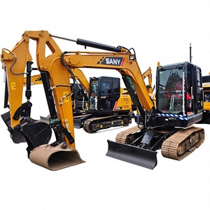 Mini-excavatrice SANY 60 de 1,2 tonne avec godet de creusement d'une capacité de 0,12 m³, équipement de construction d'occasion - Product Image 1