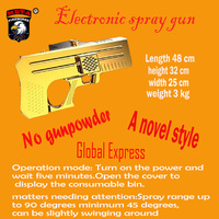 Nouveauté : Pistolet à feux d'artifice professionnel doré, sans poudre, feux d'artifice froids de scène, pistolet scintillant, effets spéciaux pour les fêtes