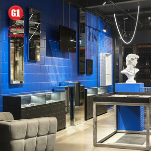 Vitrine à bijoux en verre de luxe, design de salle d'exposition de bijoux, vitrine à bijoux personnalisée pour l'aménagement de magasins de détail - Product Image 1