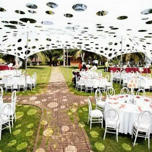 Tienda de habitación <span class=keywords><strong>cerrada</strong></span> elástica y elástica impermeable de 8*12m con puertas para eventos de boda - Product Image 2