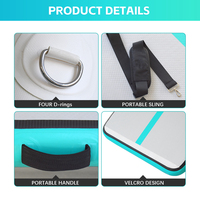 Tapis de lutte gonflable personnalisé par le fabricant pour les arts martiaux, le BJJ, le MMA, le grappling et l'entraînement physique