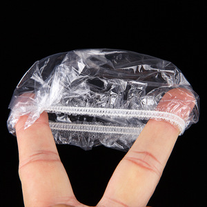 Fundas desechables para los oídos, película transparente de polietileno, ligeras, para teñir el cabello, permanente, uso en salón - Product Image 2
