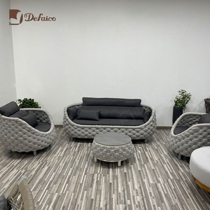 Divano da giardino circolare in lega di alluminio Premium più venduto resistente allo stampo <span class=keywords><strong>e</strong></span> confortevole per <span class=keywords><strong>balconi</strong></span> di Villa - Product Image 1