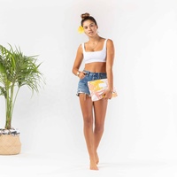 Pochette zippée Tyvek imperméable de taille moyenne, impression personnalisée, lavable, 100% Tyvek enduit, pour maillot de bain, cosmétiques