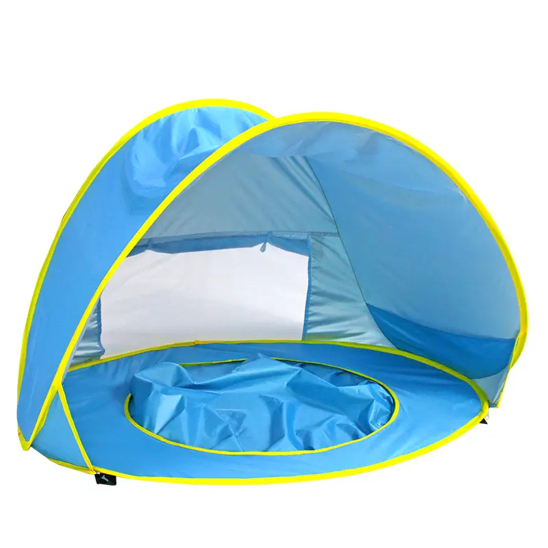 Kolay pop-up taşınabilir hafif bebek plaj çadırı çocuk oyun çadırı güneş barınak için