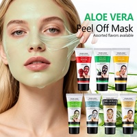 Masque Peel-Off à l'Aloe Vera pour le Contrôle du Sébum et les Soins des Imperfections, Tube Nettoyant en Profondeur, Hydratant et Apaisant, Logo Personnalisé, Vente en Gros, Salon SPA Coréen