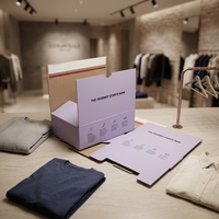 Boîtes aux lettres personnalisées avec logo, emballage en carton, boîte d'expédition, sacs d'expédition en kraft pour l'emballage des vêtements