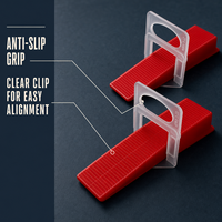 Échantillon Gratuit – Clips Durables en Gros 1.0/1.5/2.0/2.5/3.0mm pour Système de Nivellement de Carreaux de Sol et d'Appartement