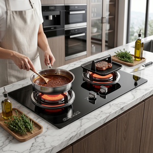 Cuisinière à gaz en verre trempé de haute qualité avec 2 brûleurs infrarouges à <span class=keywords><strong>prix</strong></span> avantageux, fournisseur de plaques de cuisson au gaz au Moyen-Orient - Product Image 2