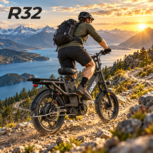 Vélo cargo électrique OEM personnalisé 48V 32Ah 750W avec pneus anti-crevaison 18x2.5, capacité de charge 200KG, double suspension, vélo de livraison R32 - Product Image 1