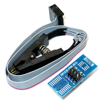 Module programmeur USB CH 341A pour EEPROM Flash BIOS séries 24 25 + pince de test SOIC8 SOP8 pour EEPROM 93CXX / 25CXX / 24CXX