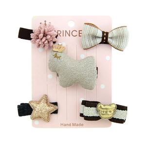 Leuke Haaraccessoires Set Over Mooie 5Pcs Haar Clips Set Inbegrepen Bloem En Boog Decoratie Voor Meisjes - Product Image 6