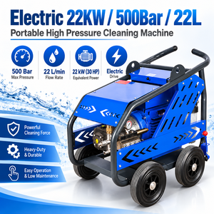 <span class=keywords><strong>Idropulitrice</strong></span> Elettrica Industriale da 22kW, 500 Bar, 22L/min <span class=keywords><strong>per</strong></span> Sabbiatura a Umido - Product Image 5