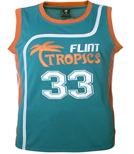 Maillot de basket-ball Moon 33 Flint Tropics 2020, 100% polyester, séchage rapide, antibactérien, S-XXXL, vert - Product Image 1