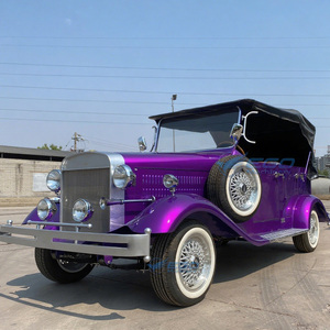 Voiture électrique classique vintage convertible multicolore, silencieuse, écologique, véhicule de tourisme rétro, artisanat exquis - Product Image 6