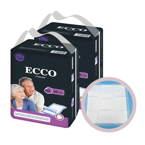 Produk baru sangat lembut tahan air sekali pakai bayi underpad 2 Ply Magic Re-adjustable Tapes PE Backsheet Sterility tipe lipat - Product Image 1