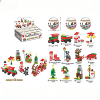 Jouet de construction miniature en capsule pour Halloween et Noël, ensemble de construction DIY à collectionner, plusieurs styles, cadeau éducatif portable