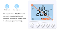 Termostato LCD Inteligente Programable con WiFi, Compatible con Tuya, para Sistema de Calefacción por Suelo Radiante Eléctrico, Compatible con Alexa y Google Home