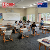 MINYI BAND Australie - Ensemble de bureau et chaise pour école, bureau et chaise pour collège, table et chaise pour école