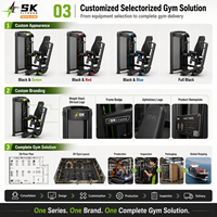 Équipement de musculation SK Selectorized, ensemble complet de poids, machines de musculation pour centre de fitness commercial et club