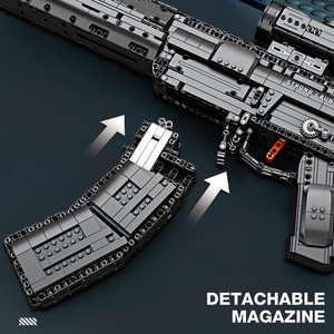 Reobrix 77024 Juego <span class=keywords><strong>de</strong></span> Bloques <span class=keywords><strong>de</strong></span> Construcción <span class=keywords><strong>de</strong></span> Rifle <span class=keywords><strong>de</strong></span> Asalto, Modelo Disparable, Bolt <span class=keywords><strong>de</strong></span> Reacción, Detalles Realistas, Regalo para Fans Militares - Product Image 5