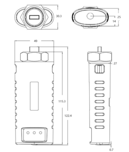HF Wifi Bluetooth Màn hình RS485 USB đa Thương hiệu biến tần thu thập dữ liệu và hệ thống giám sát 2.4G WIFI CWB1-51 USB - Product Image 2