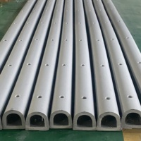 Pare-battages marins en caoutchouc de type D bon marché pour bateaux et quais, fabricant 290*170mm
