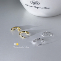 Pendientes de Latón Chapados en Oro de 18K para Hombre y Mujer, Joyería Minimalista Unisex de Moda, Venta al por Mayor de Pendientes