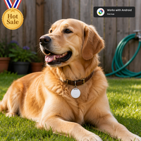 Traceur Sonore pour Animaux de Compagnie - Localisateur GPS pour Chiens et Chats Compatible Android/iOS - Portée Illimitée Mondiale - Dispositif Porte-clés - 1 An