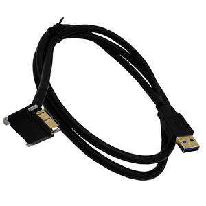 Usb3.0 Data <b>Cable</b> Micro <b>B</b> Male To A Male 5P Right Angle Connector For Camera Hard Drive Player - Product Image 2