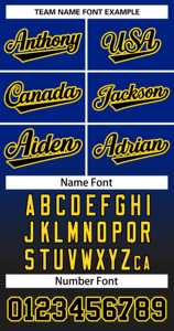 Custom Royal Black Black-<b>Gold</b> Gradient Fashion Authentic Two-Button Softball Jersey - Product Image 3