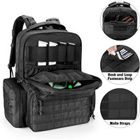 Sac à dos tactique EDC de grande capacité, durable, imperméable, pour la randonnée, Molle 45L, pour le tir, la chasse, le matériel de tir, pour les hommes