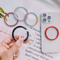 Base magnétique compatible avec la poignée de téléphone et la coque de téléphone iPhone, base magnétique pour téléphone
