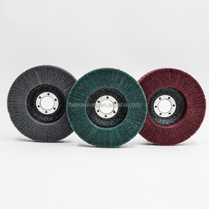<span class=keywords><strong>Disque</strong></span> de polissage vertical non tissé de qualité supérieure 115x22mm, roue à lamelles de 4,5 pouces pour le polissage des métaux – Vente chaude - Product Image 1
