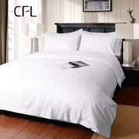 Vente en gros de draps de lit modernes en coton 100% blanc à rayures de 3 cm, style Dubaï, pour la literie d'hôtel
