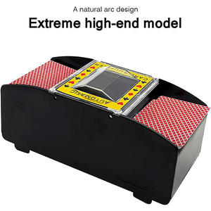 Mescolatore Automatico di <span class=keywords><strong>Carte</strong></span> in Plastica a Batteria per <span class=keywords><strong>Uno</strong></span>/Due Mazzi di <span class=keywords><strong>Carte</strong></span> da Poker, Mescolatore per Giochi da Tavolo - Product Image 3