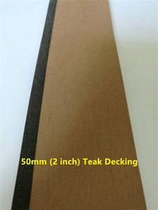 <span class=keywords><strong>Suelo</strong></span> de cubierta de teca de PVC sintético <span class=keywords><strong>para</strong></span> yate marino con rayas negras 190mm/50mm - Product Image 3