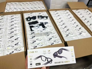 แว่นตาอัจฉริยะ AIMB-<span class=keywords><strong>V3</strong></span> Ai Smart Sunglasses เลนส์เปลี่ยนได้ รับสายโทรศัพท์ แสดงผลเพลง กล้องถ่ายรูประยะไกลผ่านบลูทูธ - Product Image 6