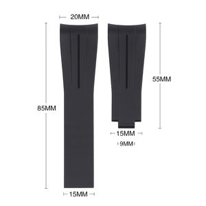 Bracelets de montre incurvés de 20 mm avec logo personnalisé pour Omega X <span class=keywords><strong>Swatch</strong></span> MoonSwatch, bracelet de montre sport en caoutchouc pour homme et <span class=keywords><strong>femme</strong></span> - Product Image 6