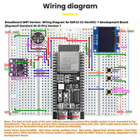 Écran OLED 0,96 pouces 128x64 Xiao Zhi Al Chatbot ESP32 S3 Breadboard Wifi DIY ESP32S3 Kit de démarrage d'assistant vocal Al pour Deepseek