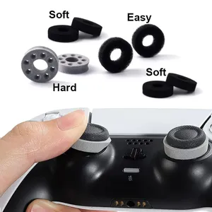 PS4 PS5 Pro denetleyici için Thumbstick yardımcı halka kauçuk sünger yardımcı halka Analog sopa amaç kapak